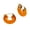 Orange, variant on Women Resinous Dainty Vintage Personality Huggie Hoop Earrings Acrylic Circular Tube C-Shaped Earrings Ear Stud Piercings Orange