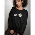 thumbnail image 2 of Daisy Wink Sweatshirt Women -Image by Shutterstock, Female 4X-Large, 2 of 4