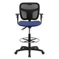 thumbnail image 5 of Mid-Back Navy Blue Mesh Back Height Adjustable Drafting Chair, 5 of 5
