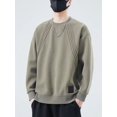 thumbnail image 3 of Nuevas sudaderas con capucha de cuello redondo de color sólido de manga larga para hombres, sudaderas de moda de calle alta, ropa de calle Y2K de otoño, 3 of 5