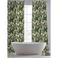 thumbnail image 5 of Vintage Flower Sheer Curtains 96 Inch Length 2 Panels Set Window Treatments, Green Spring Floral Leaves Pastoral Birds Plants Rod Pocket Semi Curtains for Living Room/Bedroom/Kitchen, 104"W x 96"L, 5 of 7