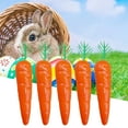 thumbnail image 1 of Cheers 20Pcs/Set Easter Simulation Carrot Eye-catching Glittering Polystyrene Styrofoam Easter Bunny Decoration Simulation Easter Carrot for Home Decor, 1 of 2