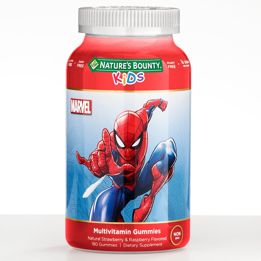 Nature’s Bounty Marvel® Spiderman Kids Gummy Multi Vitamin Supplement, 180 Gummies