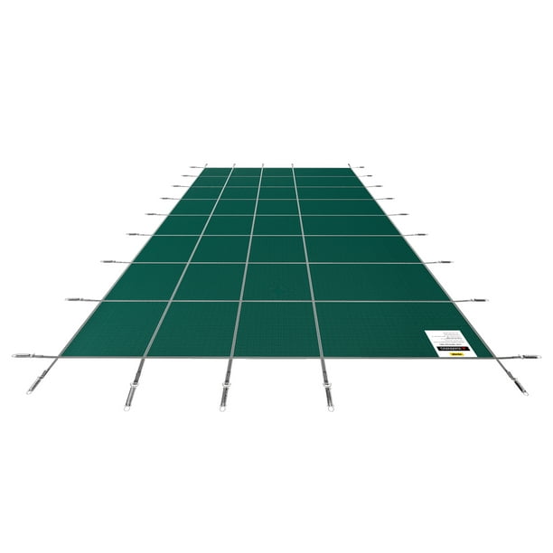 VEVOR Swimming Pool Cover Pool Safety Cover Inground Safety Pool Cover  Green Mesh Solid Pool Safety Cover for Swimming Pool Winter Safety Cover