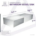 thumbnail image 5 of Anzzi  Harmsia Vessel Sink in Matte White, 5 of 5