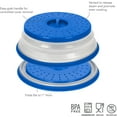 thumbnail image 2 of 10.5 Inch Vented Microwave Cover, Stratus Blue, Collapsible and Easy to Grip, 2 of 5