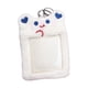 thumbnail image 2 of Lindo tarjetero de peluche con llavero, para fotos, funda protectora para tarjetas de identificación. Blanco, 2 of 7