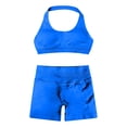 thumbnail image 4 of Afdoent Women 2 Piece Workout Sets Women's Non Padded Racerback Yoga Set High Waisted Seamless Workout Outfit Breathable Fitness Activewear Track Suits, 4 of 5