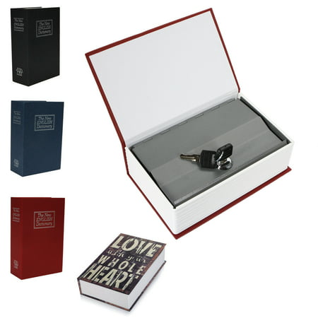 Ktaxon Home Security Mini Dictionary Book Safe Piggy Bank Storage Box Cash Key