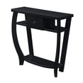 thumbnail image 1 of Pemberly Row Table Console Contemporaine, Fini Bois Noir, 1 of 5