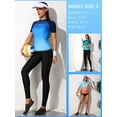 thumbnail image 6 of Attraco Womens Short Sleeve Rash Guard Gradient Color Swimwear UPF 50+ Swimming Shirt, 6 of 6