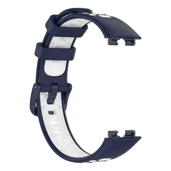 Correa de Silicona Sport Transpirable, Bicolor, Compatible con Huawei Band 10 9 y 8