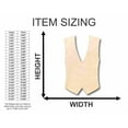 thumbnail image 2 of Unfinished Wood Vest Shape - Groomsmen - Craft - up to 46" DIY 8" / 1/4", 2 of 3