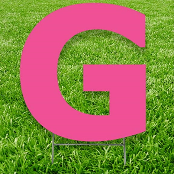 Pink Letter G 20 inches tall