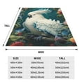 thumbnail image 3 of Balery Tropical Parrot Floral Artwork Manta de Felpa Suave y Acogedora – Cobija de Franela Aterciopelada para Cama, Lavable y Cálida para Sofá, Mascotas, Transpirable-50"x40", 3 of 7