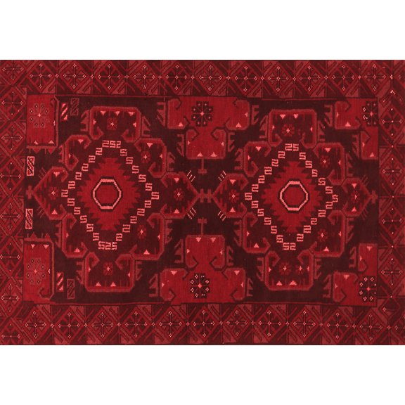 Ahgly Company Indoor Rectangle Persian Red Traditional Area Rugs, 5' x 7'