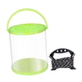 thumbnail image 2 of Almencla Collapsible Bucket Water Container Live Fish Holder Storage Fish Lure Bucket Green 11L 25x28cm, 2 of 8