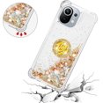 thumbnail image 5 of for Xiaomi Mi 11 5G Case, Creativity Clear Quicksand Glitter Flowing Liquid Floating Soft TPU Case w/Stand Bling Diamond Sparkle Phone Cover for Xiaomi Mi 11  Colorful Gold, 5 of 14