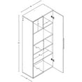 thumbnail image 7 of Prepac HangUps 3 Piece 90" Large Wall Mounted Garage Cabinet Set in White, 7 of 7