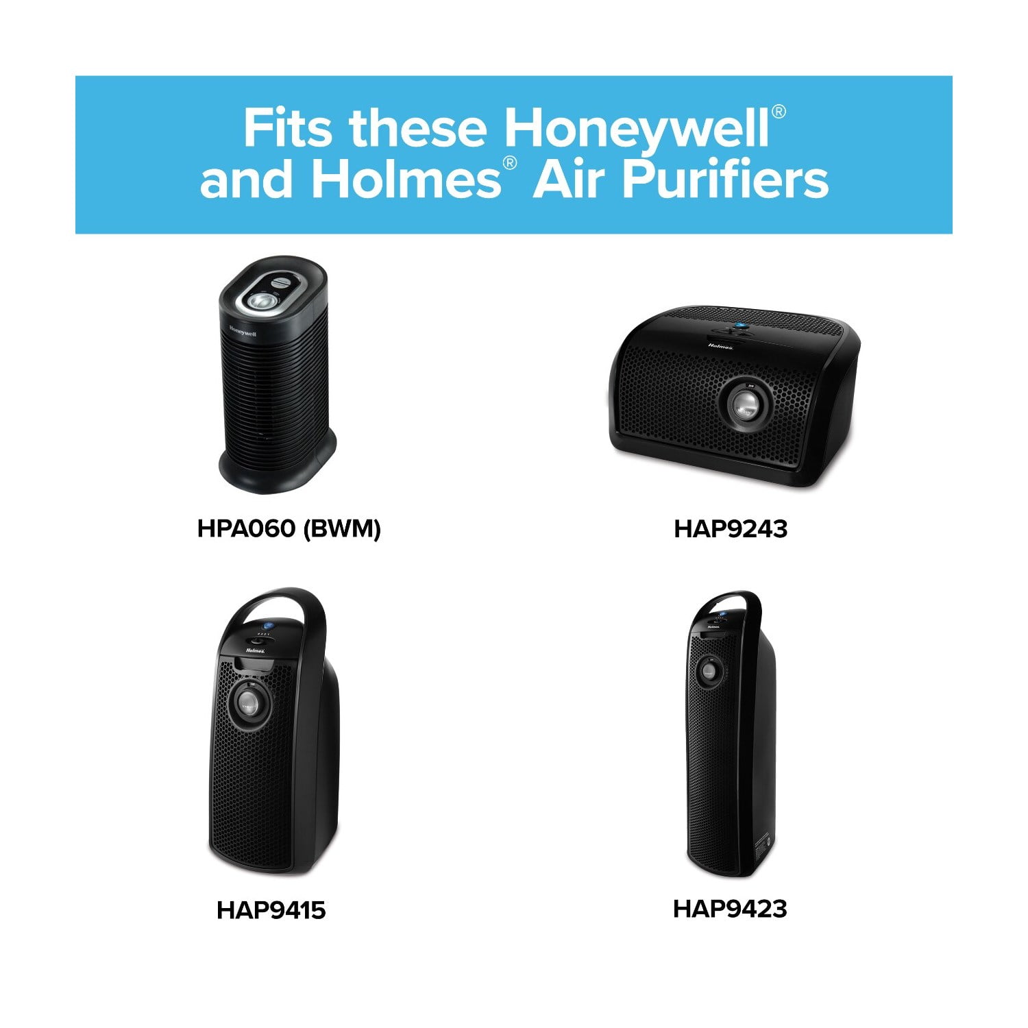 Filtrete Allergen, Bacteria & Virus True HEPA Room Air Purifier Filter, Replaces Size A/D/H Filters, 2 Pack