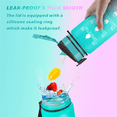thumbnail image 6 of 32oz Water Bottle with Time Marker & Straw lid for Gym,Motivational Fitness Sports Water Jug with Removable Strainer,Dishwasher Safe,Leakproof,Safety Lock,No BPA,Green+purple, 6 of 6