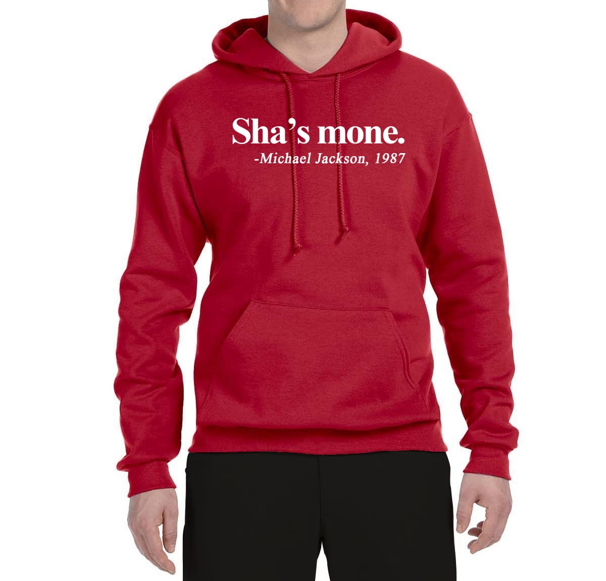 Black and Proud Sha's Mone. Michael Jackson 1987 Unisex Black and Proud Sha's Mone. Michael Jackson 1987 Unisex