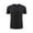 Black-1, variant on Short Sleeve Shirts for Men, Mens Hipster Longline T-Shirt Drop Cut Scallop Long Tail Slim Fit Bodybuilding Gym Muscle Workout Tee