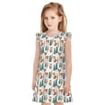 thumbnail image 1 of Balery Winter Woodland Friends Camisón de princesa para niñas, pijama de algodón con mangas abullonadas, suave y bonito.-Large, 1 of 6