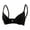 Black, variant on Bras for Women with Front Closure, Elegant Wireless Womens Bras with Floral Lace Back, Breathable Full Coverage Bras for Women No Underwire for Modern Adult Daily Wardrobe