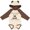Natural & Brown w Ears, variant on Inktastic Gone Golfing with Grandpa Boys Long Sleeve Baby Bodysuit