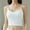 White, variant on LYEAA Tank Tops for Women with Built in Bra Cropped Spaghetti Strap Fitted Summer Casual Cami Shirt Solid Crew Neck Sleeveless Breathable Fashion Ladies Pullover Shirts Beige