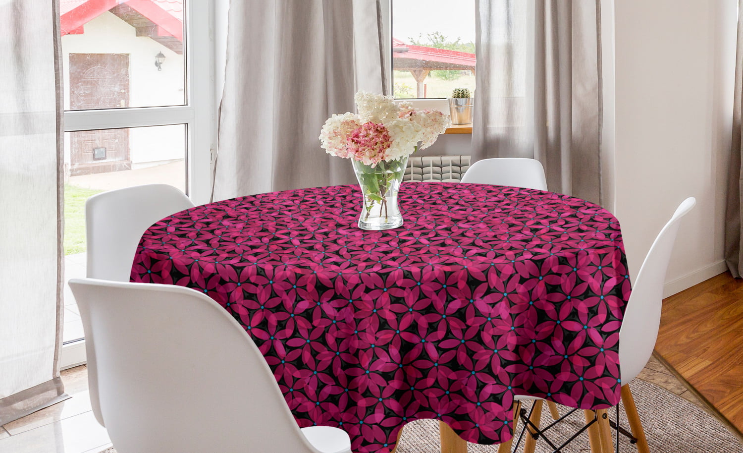 Marigold Violet Purple Ambesonne Floral Tablecloth 52 X 70 Vibrant Flowers Botany Mother Earth Tropicana Exotic Funky Vibes Pattern Dining Room Kitchen Rectangular Table Cover
