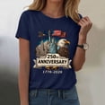 thumbnail image 2 of CAICJ98 Women's 250Th Anniversary Print Crew Neck T-Shirt 1776-2026 250Th Anniversary Tee Patriotic Women's Shirts (Navy,M), 2 of 8