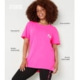 thumbnail image 5 of Camiseta Victoria's Secret Pink con Logo Sobredimensionado para Mujer en Rosa Claro, 5 of 5