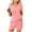 Pink, variant on GERsome Womens Pajama Sets 2 Piece Soft Short Sleeve Tops and Shorts Sleepwear V Neck Pjs Lounge Set S-2XL (Purple,L)