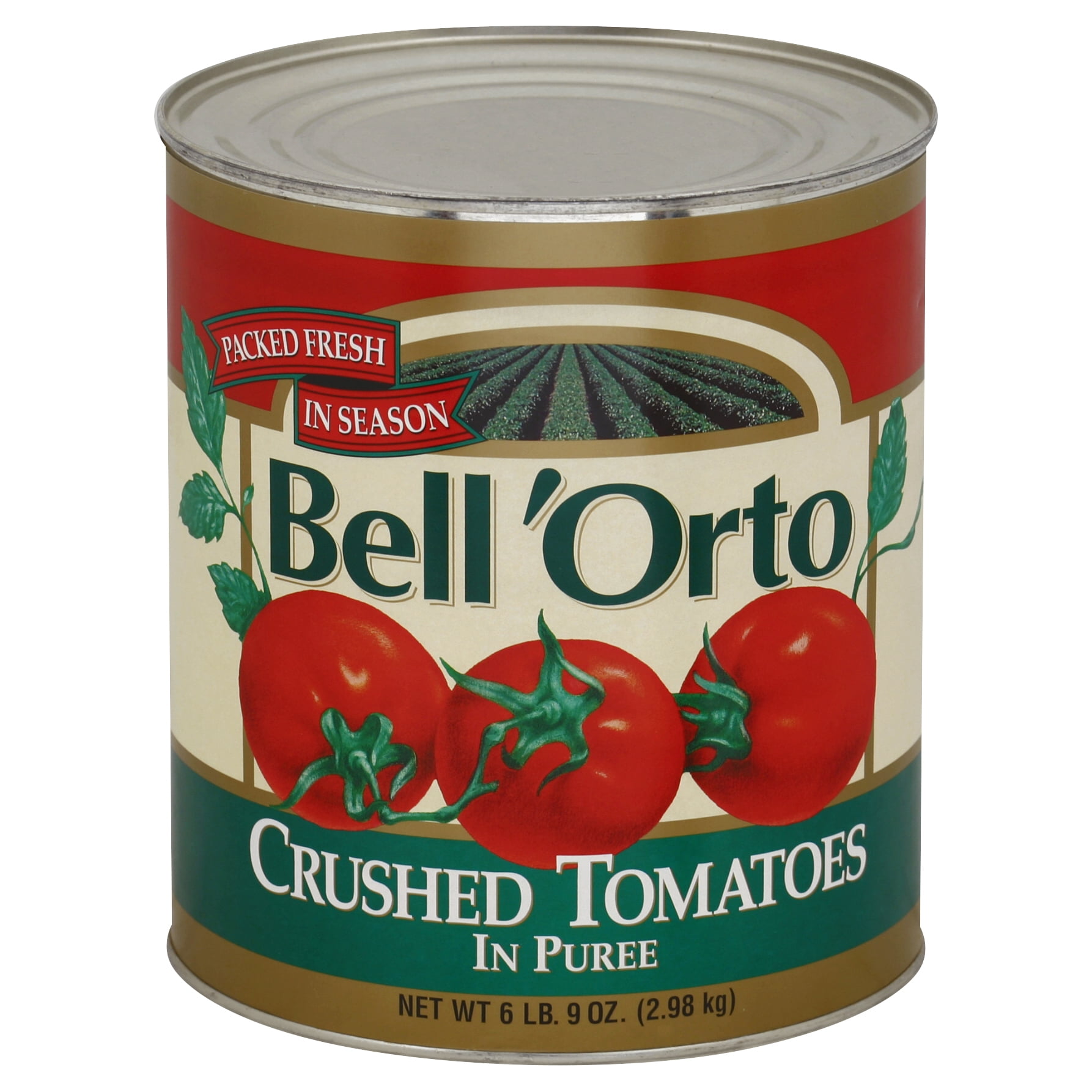 BELL ORTO Crushed Tomato in Puree, 105 oz. Can (Pack of 6)