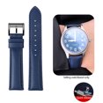 thumbnail image 3 of Correa de diseño de liberación rápida para Rossini 518865 Citizen Blue Angel AT8020 Pulsera de cuero universal para reloj de 20 mm, 22 mm y 23 mm, 3 of 5