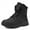 Black, variant on YOURDIARY Men's Ankle-High Waterproof Hiking Boots Snow Boots Outdoor Shoes Trekking Trails Faux Fur Lined