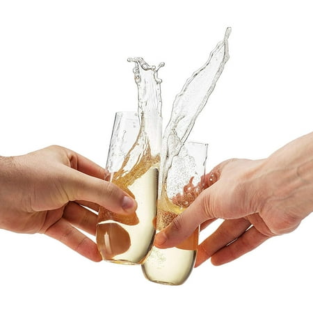 Coupe de champagne en plastique de forme simple champagne en