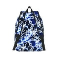 thumbnail image 7 of Easygd Blue Lightning2 Canvas Backpack: Stylish, Lightweight, and Versatile with Large Capacity and Adjustable Straps –, 7 of 7