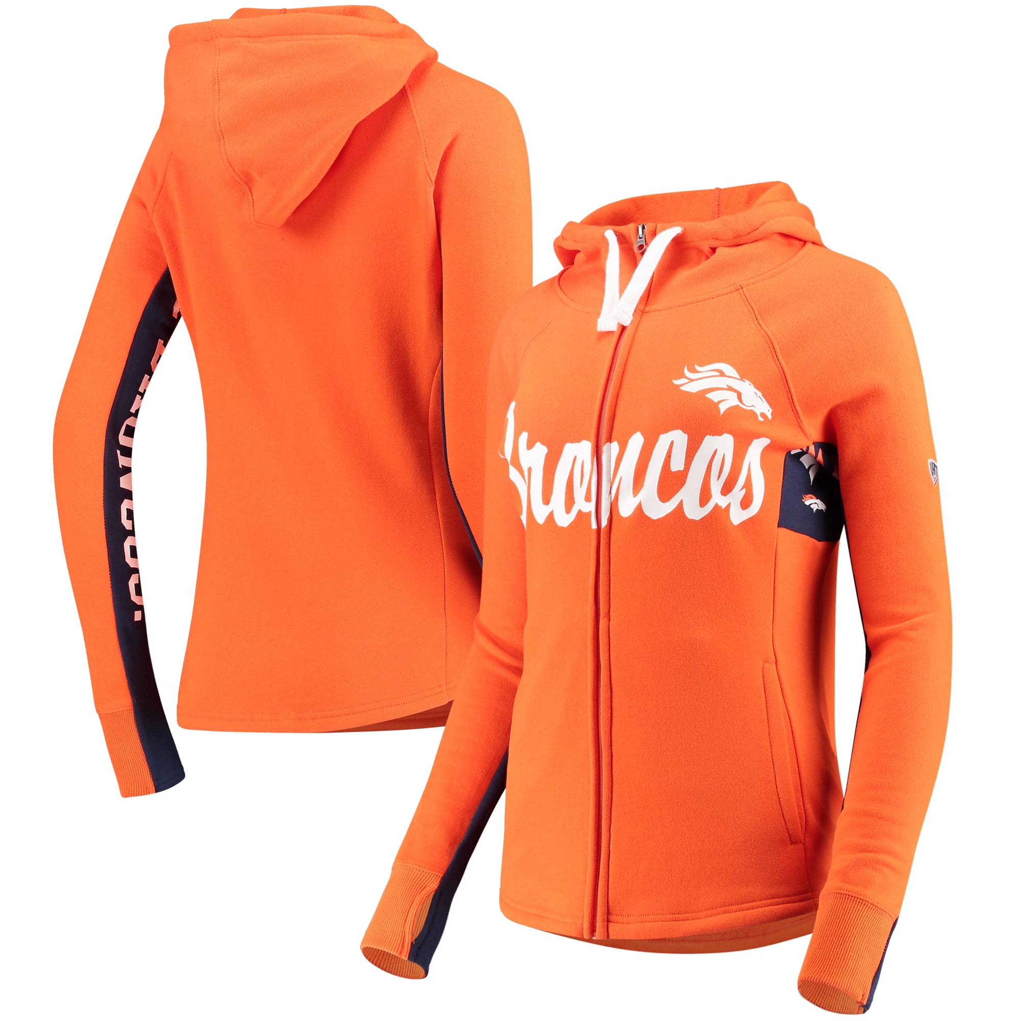 womens orange denver broncos hoodie