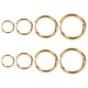 thumbnail image 1 of ColoMX 4 pares de pendientes redondos aros de moda pendientes circulares pendientes de mujer, 1 of 7