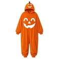 thumbnail image 6 of Ruyelune Yellow Halloween Pumpkin Onesie Adult Funny Pumpkin Hooded Casual Pajama Set, Oversized Onesie Jumpsuit L, 6 of 6