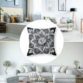 thumbnail image 5 of BANET Decorative Pillow Covers Pack of 2 Flower Throw Pillow Covers Square for Bedroom Sofa Couch 12x12in, 5 of 7