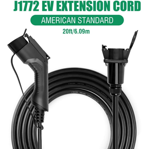 20 Pieds EV Câble de Charge Rallonge de Véhicule Électrique J1772