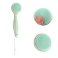 thumbnail image 3 of Unique Bargains 1 Pc Soft Silicone Facial Cleansing Brush with Long Handle Green 5.91"x1.77", 3 of 6