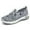 Grey, variant on Women Casual Shoes Round Toe Mesh Upper Slip On Casual Sneakers Breathable Non Slip Footwear For Summer ,Us Size:8