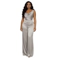 thumbnail image 2 of mdesiwst Women's Satin Sleeveless Jumspuist Cowl Neck Wide Leg Long Pants Dressy Romper High Waist Club Night Party One Piece Outfits, 2 of 8