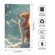 thumbnail image 2 of Fotbe Starry Sky Cloud Fox Toalla Premium con Patrón, Toalla de Microfibra de Secado Rápido, Ligera y Altamente Absorbente (27.5x16in), Ideal para Uso Diario, 2 of 6