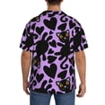 thumbnail image 3 of Fotbe Cartoon Black Cats Camisa Estampada de Manga Corta para Hombre, Casual de Verano, Estilo Playero, Sin Arrugas-Medium, 3 of 5